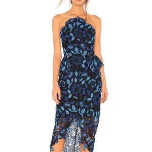Elliatt Blue Lace Dress from Revolve